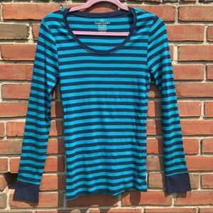 2/$15 🌸 Faded Glory Navy/Teal Ribbed Long Sleeve